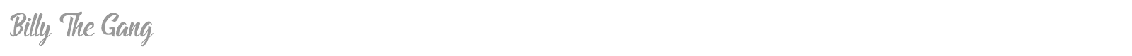 Billy The Gang font preview